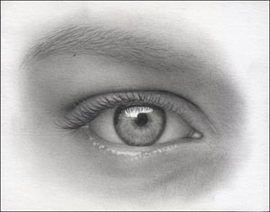 pencil eye free art lesson